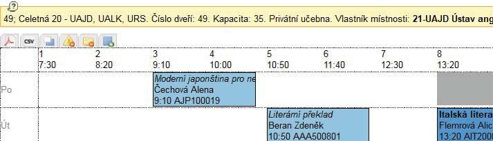 DOPORUČENÝ POSTUP ZADÁVÁNÍ ROZVRHU 2. Zadat rozvržení lístku je pak možné pomocí ikonky Detail a na následující stránce podrobného přehledu pak s skem tlačítka Upravit rozvržení.