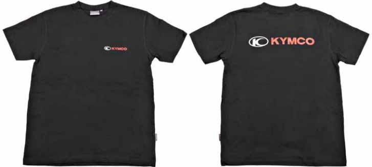 Triko s logem KYMCO černé Vysoce kvalitní tričko, 100% bavlna.