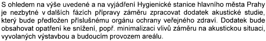 Zelená a Jugoslávských partyzánù Obdobnou situaci lze oèekávat i ve výhledovém období roku 2013, kdy je plánováno dokonèení rekonstrukce a dostavby areálu ÚOCHB V dùsledku emisí hluku z uvedených