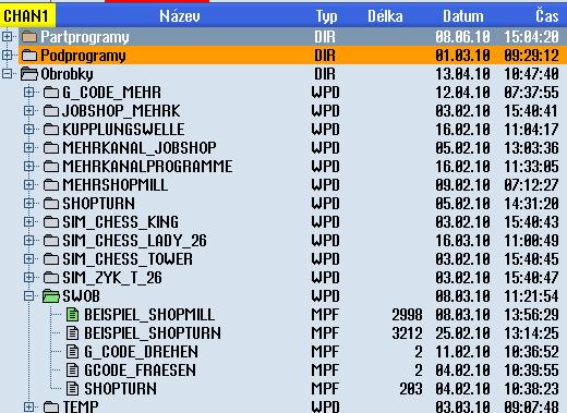 Správa programů 10.1 Přehled Název Název může obsahovat maximálně 24 znaků. Povolenými znaky jsou všechna velká písmena (bez diakritiky), číslice a znak podtržení.