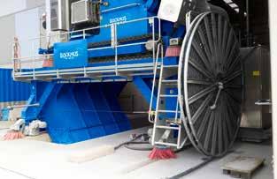 suchý a stabilizovaný konečný produkt Následné mechanické úpravy (prosévání, prosévání atd.