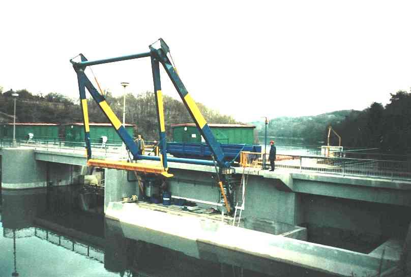 Kadaň Cleaning machine of trash racks at