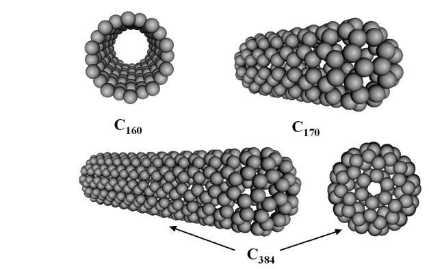 Nanotrubice Grafenová rovina, deformovaná do válce nebo koule Polovodivé či vodivé elektrické vlastnosti v závislosti na typu či