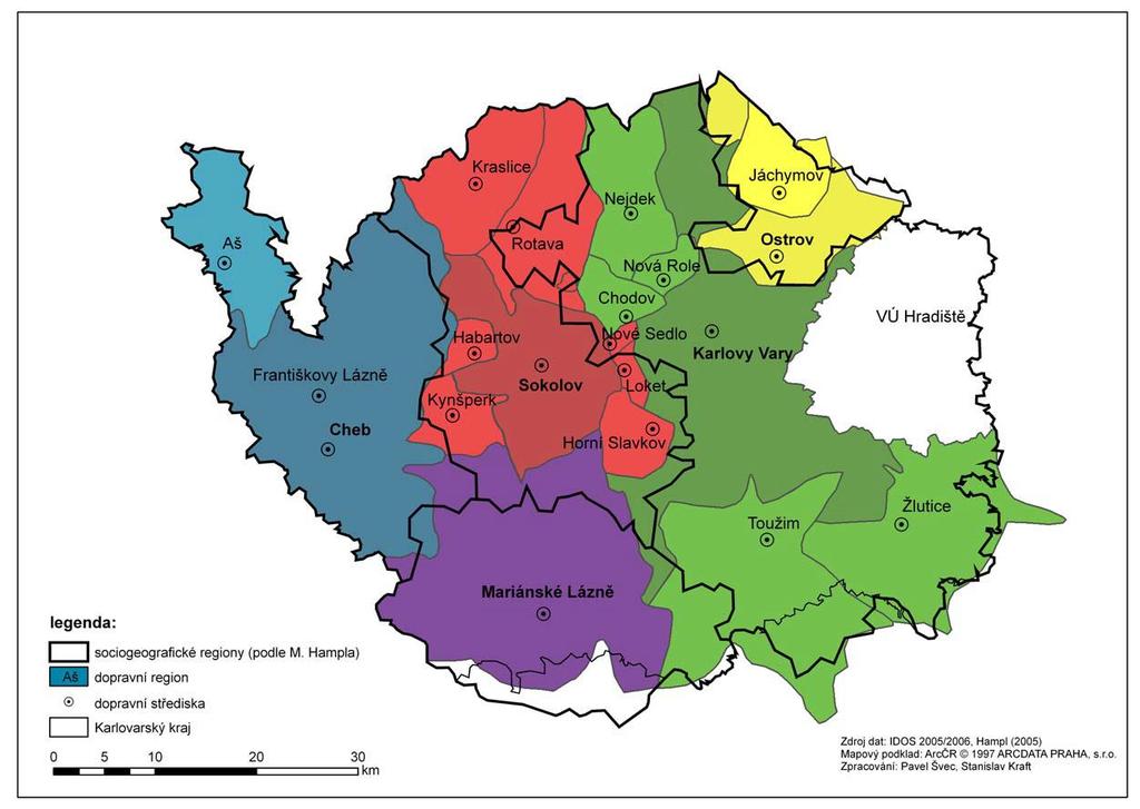 3. Možnosti výzkumu funkčních dopravních regionů V následující kapitole jsou představeny konkrétní možnosti výzkumu FDR realizovaných autorem v průběhu posledních let.