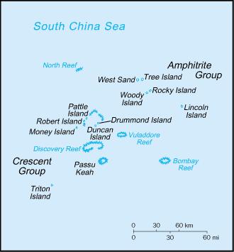 Příloha č. 4 Mapa Paracelských ostrovů 330 330 Satellite City Maps.com.