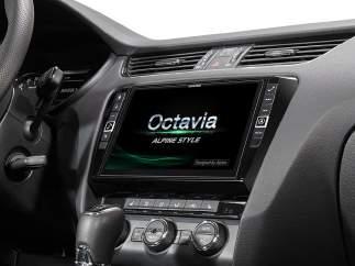 SKODA SYSTEMS X902D-OC3 Pokročilá Navigační stanice pro vůz Škoda Octavia Navrženo pro vůz Škoda Octavia 3 Podpora Apple CarPlay a Android Auto Vestavěná navigace TomTom 9ti palcová dotyková