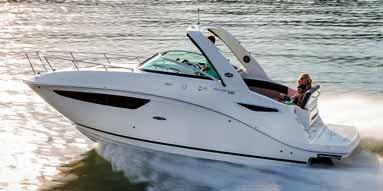 Sundancer Cena: od 152 900 EUR včetně DPH Sea Ray 400 Sundancer Cena: od 638 800 USD včetně DPH