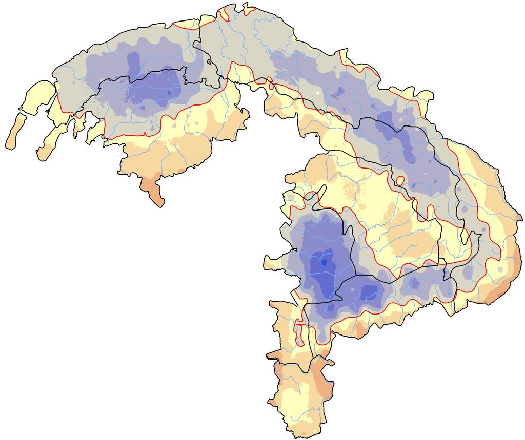 Dopad změn klimatu na porost akátu (Robinia pseudoacacia) v období 1961-199 Na přeshraniční hocení zranitelnosti ekosstémů v důsledku očekávané změn porostů suchem i změněnou distribucí a populační