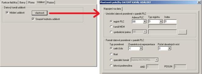 -58- Smazat hodnotu události Volba Smazat hodnotu události zajistí vynulování hodnoty datového kanálu události v automatu poté, co se nad prvkem vykoná událost, aby nedošlo k