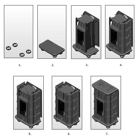 Katagolový list : NYMFA NYMFA mini Technický popis: 1 2 Vložka: E1 E1vo E1u Výška: 1110 mm 1110 mm Šířka 720 mm 620 mm Hloubka: 470 mm 450 mm Hmotnost: 215 kg 180 kg Výška osy odtahového středu: 910