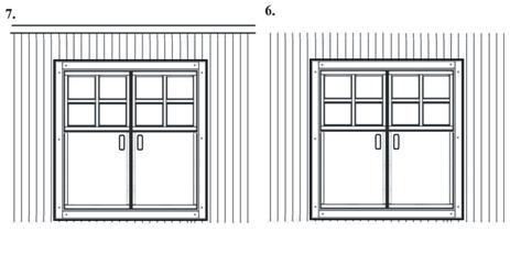 Vložte rám dveří do volného prostoru z vnější strany konstrukce a poté připevněte zbytek lišt z vnitřní strany budovy.