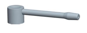 adaptéry rozmrazovací aplikátor AR1 - aplikátor k nasazení na aerosolový ventil typu muž s uzávěrkou Ø 3,4mm -