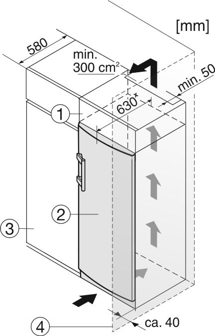 Uvedení do provozu 4.4 Zasunutí do kuchyňské linky Fig. 7 u Zátky Fig. 7 (33) vyjměte z pouzdra ložisek dvířek a přemístěte je. u Madlo dveří Fig. 7 (32), zátky Fig. 7 (33) a krycí destičky* Fig.