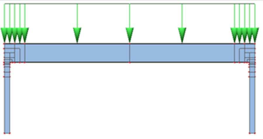 Model M_0.4 Obr. 6: Zjednodušené schémata typů vnitřních vazeb rámového pole 4.