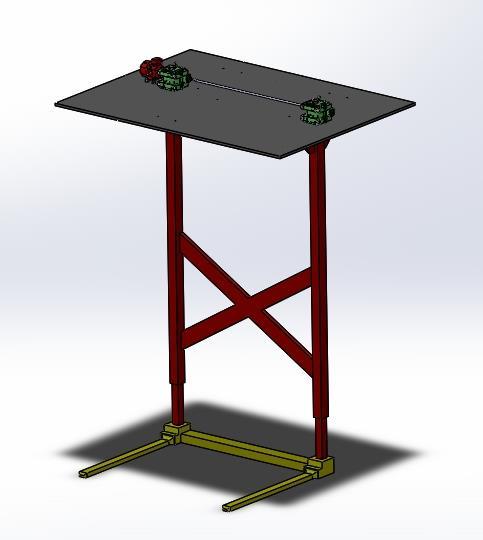 3..3. Návrh celkové konstrukce Po finální úpravě všech částí jsem vytvořil v programu SolidWorks 3D model sestavy se všemi komponenty a z této sestavy