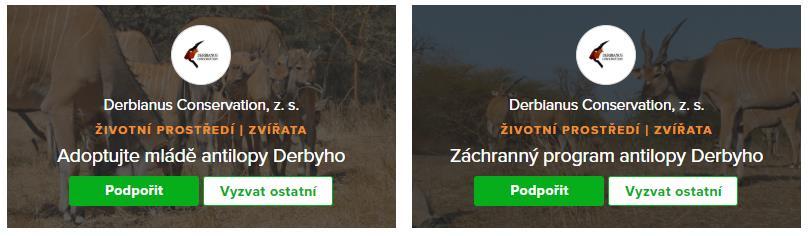 Kalendář pro rok 2018 s fotkami zvířat z národního parku Niokolo Koba od Michala Vargy Nově jsme také rozjeli podporu antilop Derbyho skrze web www.