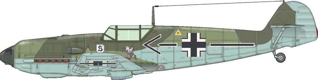 Uffz. Karl Wolff, 3./JG 52, Pihen/Calais, Francie, srpen 1940 Oblt.