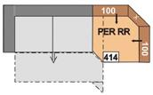 zadní Trapézový roh vlevo nebo vpravo s 2 relaxačními opěradly, možné pouze s trapézovým příčným lůžkem, potažení zadní 3-sedák s příčným lůžkem, područka vlevo nebo vpravo Plocha lůžka: 205 x 118 cm