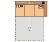 3-místná s podélným lůžkem Plocha lůžka: 142 x 200 cm 25 025 Kč 25 300 Kč 26 400 Kč 27 500 Kč 28 600 Kč 29