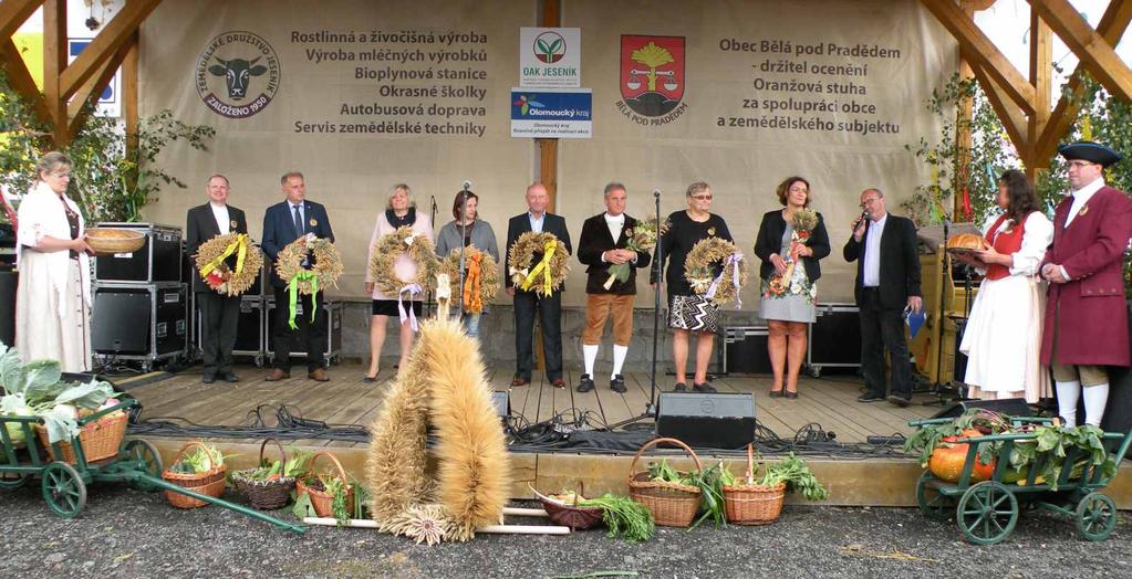 Následoval je průvod složený z krojovaných souborů, vyzdobených