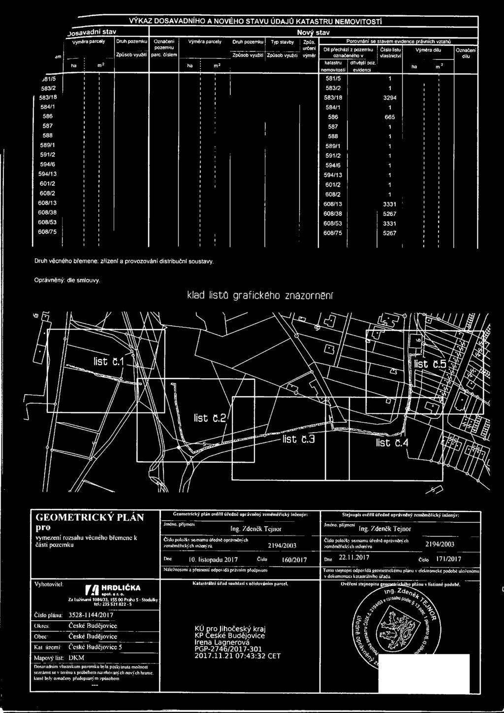 evdenc Číslo lstu vlastnctví ha Výměra dlu m2 Označení dílu j81/5 I I 1 581/5 1 l 583/2 t 583/2 1 583/18 1 1 1 583/18 3294 t 584/1 1 584/1 1 586 586 665 587 l 587 1 588 588 1 l 589/1 l 589/1 1 1