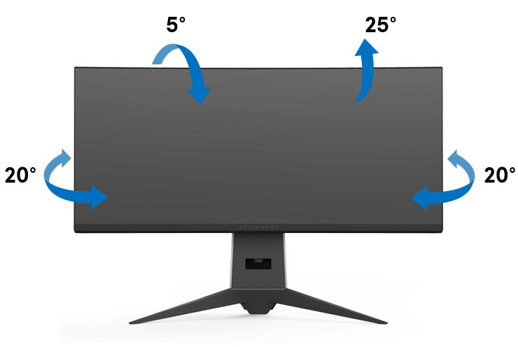 Naklonění, naklopení Podstavec upevněný k monitoru umožňuje naklonit monitor