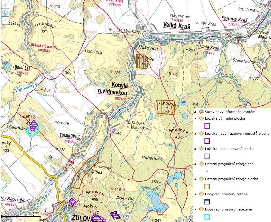 Na území obce se však i dle vyjádření České geologické služby správa oblastních geologů nachází jedno evidované nevýhradní ložisko kamene pro hrubou a ušlechtilou výrobu (N 5206600 Kobylá) a dva