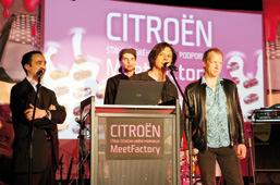SOCIÉTÉS MEMBRES ČLENSKÉ SPOLEČNOSTI CITROËN SOUTIENT MEETFACTORY En avril, la société Citroën Česká republika a mis à disposition pour un an, deux véhicules DS3 et Citroën Jumper, pour les besoins