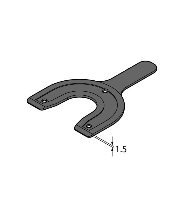 SP2-QR24 1590939 Shield Ø 74 mm, aluminiuim, with borehole for shaft feedthrough SP3-QR24 1590958 Shield Ø 52 mm, aluminium MT-QR24 1590935