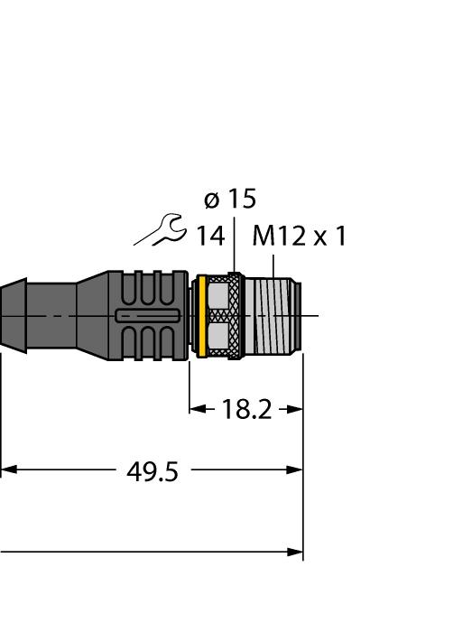 5-RSC4T/ TXL320 6625003 Adaptér pro připojení senzoru na parametrizační jednotku USB-2-IOL-0002; zásuvka M12 přímá 8pinová - zástrčka M12