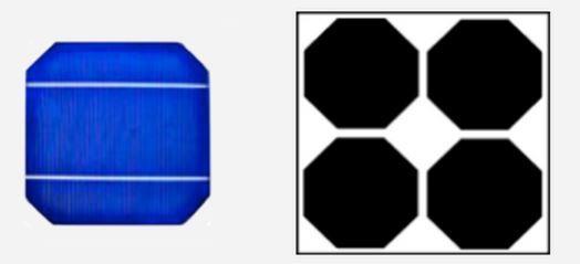 3. Rozdělení fotovoltaických článků 3.1 Křemíkové monokrystalické články Nejstarší technologie, komerčně nejrozšířenější a stále nejpopulárnější a navíc velice účinná. Jedná se o tzv.