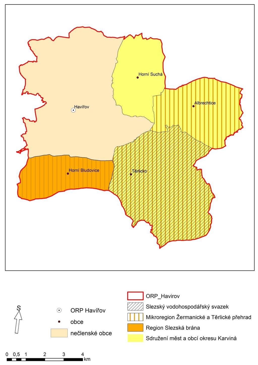 2 Souhrnná zpráva za všechny DSO v území Ve správním obvodu ORP Havířov působí čtyři dobrovolné svazky obcí (Mikroregion Žermanické a Těrlické přehrady, Svazek měst a obcí okresu