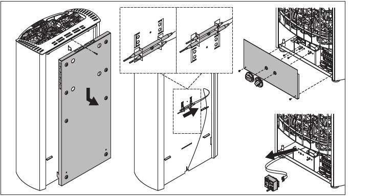 Do not place the supply air vent so that the air flow cools the temperature sensor. Figure 5. 3.6.