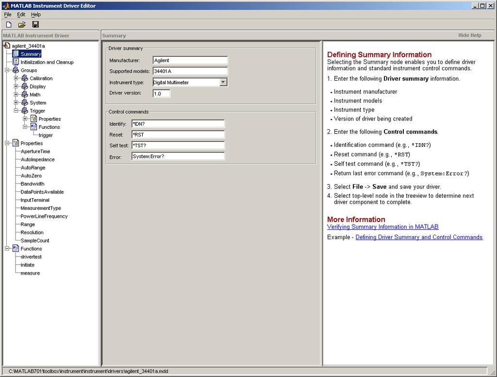 TMTool Instrument Driver