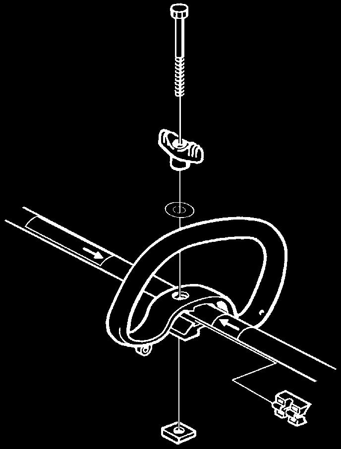 MONTÁÎ MontáÏ obloukového drïadla (GT 2125) MontáÏ J-tvarovaného drïadla (GC 2125, GC 2125C) PfiiloÏte rukojeè k trubce hfiídele.