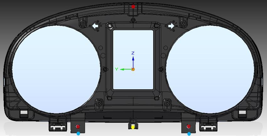 UTB ve Zlíně, Fakulta technologická 37 Souřadnice z referenční tabulky, která bývá obvykle součástí výkresů se za pomocí software ( Metrosoft 3.