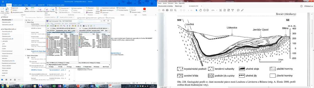 Proil Mosteckou pánví v oblasi