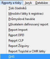tlačítko OK 5. Definovaný report se uloží k ostatním reportům.