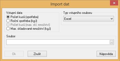 V hlavním menu vyberte volbu DATABÁZE a klikněte na nabídku IMPORT DAT 2.