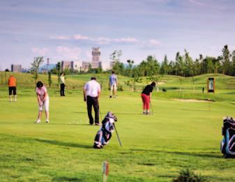 New World Resources 73 Případová studie Na golf mezi doly Nejlepší golfový resort v České republice naleznete na Karvinsku.
