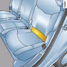 zadní místa vozidla; upevnìte háèky sedadla na krouşky a zkontrolujte, zda je sedaèka správnì