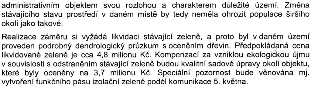 5z S-MHMP-298436/2007/00PNI/EIAl421-8/Nov administrativním objektem svou rozlohou a charakterem dùležité území.