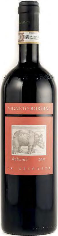 BARBARESCO GALLINA DOCG BARBARESCO BORDINI DOCG temně rubínově červená rubínově červená v buketu růžové okvětní lístky, anýz a zralé lesní plody, neobyčejně noblesní chuť se stopou malin, čokolády a