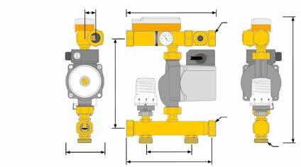 MÍSÍCÍ SADA FRG 3015-F(W) SE VSTŘIKOVACÍM VENTILEM A TERMOSTATICKOU HLAVICÍ (varianta W s 3-bodovým pohonem 230 V) Ideální pro kombinaci s kondenzačními kotli 25 110 210 192 1 UM 1 UM 109 178 308 1