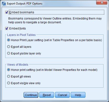 Možnosti nastavení Exportu pro formát PDF 5) Možnosti nastavení pro formát PowerPoint (*.pdf) Volba Use Viewer outline entries as slide titles vytvoří na všech slidech generovaných exportem názvy.
