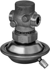 Datový list Regulátor diferenčního tlaku (PN 16) AVP - pro montáž do přívodního a vratného potrubí, měnitelné nastavení AVP-F - pro montáž do přívodního a vratného potrubí, stálé nastavení Použití