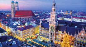 VÁNOČNÍ ROMANTIKA V REGENSBURGU VÁNOČNÍ NORIMBERK ADVENT V MNICHOVĚ Mnichov Radniční náměstí V půvabné krajině na soutoku Dunaje, Naabu a Regenu leží nejlépe zachované historické německé město