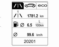 94 Přístroje a ovládací prvky informace o jízdě/palivu zprávy vozidla jsou zobrazeny jako číselné kódy 3 100. Některé ze zobrazených funkcí jsou jiné při jízdě a stání vozidla.