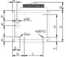 modulační hodinový termostat (řídí až 8 ohřívačů) dodávka včetně sifonu na kondenzát Rozměry: designová konzole U- konzole