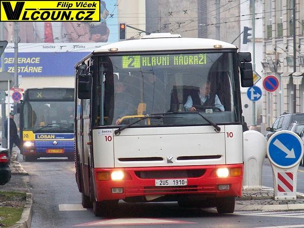 2: MÍROVÉ NÁMĚSTÍ - MÍROVÁ a MÍROVÉ NÁMĚSTÍ - Revoluční - Divadlo Malá Hradební - HLAVNÍ NÁDRAŽÍ - Drogerie - Japex - (Hostovická - Pod Svahem - Hostovická) - Teplárna - Trmická Globus - Nové